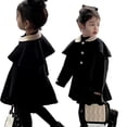thumbnail image 4 of Beautyzll Manteau d'Hiver pour Bébé Fille Robe 3-8 Ans Col à Revers Manteaux Longs, 4 of 9