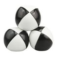 thumbnail image 2 of 3x pelotas de malabarismo suaves juguetes de lanzamiento duraderos 63mm/2,48 ''entrenamiento deportivo para adultos espectáculo cesta de Pascua Blanco negro, 2 of 8