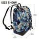 thumbnail image 2 of Fotbe Abstract Blue Squares Mochila Bolso con Estampado para Mujer, Mochila Antirrobo de Nylon Impermeable, Bolsa Ligera de Hombro, 2 of 4