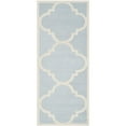 thumbnail image 4 of SAFAVIEH Cambridge Justine Geometric Wool Area Rug, Light Blue/Ivory, 3' x 5', 4 of 11