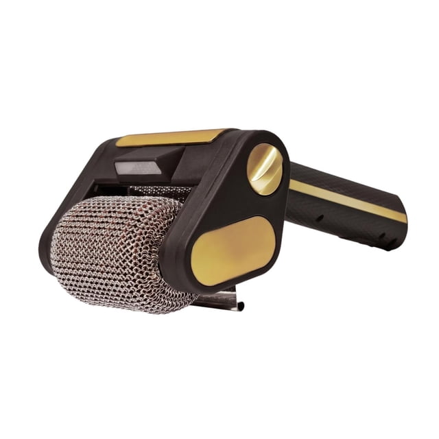 Cepillo eléctrico para parrilla con cabezal de acero inoxidable, limpiador de barbacoa inalámbrico giratorio. Negro