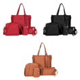 thumbnail image 1 of 3x Bolso De Cuero De Cuatro Conjuntos De Pu Bolso De Mano Cruzado Para Mujer Sunnimix Bolsos de hombro Bolso de mano, 1 of 8