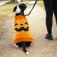 thumbnail image 4 of Vibrant Life Halloween Dog Clothes, Orange Jack-O-lantern Sweater, for Dogs, Size Medium, 4 of 4
