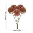 thumbnail image 2 of Plastic Simulation Dandelions - Realistic Faux Flowers for Home Decor, Gardening, and Office Arrangement - Maintenance-Free, Green Floral Branches - 11.42 x 7.09 in, Set of 6, 2 of 6