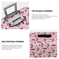 thumbnail image 5 of Daiia Cute Fox Pink Tree Luggage Cover, Thickened Washable Travel Luggage Covers, Elastic Unique Baggage Covers for 18-20 inch Luggage-Large, 5 of 9