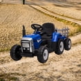 thumbnail image 4 of 12V Kids Electric Ride-On Tractor with Trailer – 7-LED Headlights – MP3/USB Player – 2+1 Gear Shift – Remote Control – Slow Start – Battery Powered – 35W Motor – EVA Tread Tires, 4 of 99