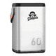 thumbnail image 1 of Power Bank 60,000mAh Batería Portátil Compacta, Carga Ultra Rápida 100W con 6 Puertos (USB-C y USB-A), Pantalla LCD, Linterna Integrada – Color Titanio, 1 of 6