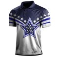 thumbnail image 1 of Men's Golf Shirt Casual Sports V Neck Ribbed Collar Short Sleeve Fashion Casual Solid Color Plain Spring & Summer Regular Fit 3XL, 1 of 3