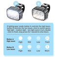 thumbnail image 4 of Juego de luces para bicicleta superbrillantes, luz LED recargable por USB para bicicleta, luz para bicicleta para montar de noche, luz delantera y trasera para bicicleta, 4 of 5