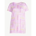 thumbnail image 2 of Joyspun Women's Print Sleepshirt with Pockets, Sizes S/M to 2X/3X, 2 of 5