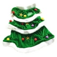thumbnail image 1 of Vestido de navidad en forma de perro traje mascota ropa de invierno cómodo vestido de la sudadera con capucha para fiesta - tamaño XS (verde), 1 of 7
