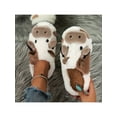 thumbnail image 3 of Soft Cozy Animal Slippers for Women - Cute Cow Design, Perfect for Bedroom Use in Warm Cotton, 3 of 5