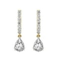 thumbnail image 3 of Diamond Dangle Earrings | 8 Ct IGI Certified Pear Shape Lab Grown Diamond | 14K Yellow Gold | Anaisa Dangling Lab Diamond Dangle Earrings | FG-VS1-VS2 Quality | Friendly Diamonds, 3 of 6