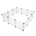thumbnail image 4 of IVV Plastic Small Pet Playpen,Portable Bunny Pen,13.8" X 13.8" Rabbit Cage DIY Enclosure Yard Outdoor & Indoor Fence for Cat Guinea Pig Hedgehogs Kitten Rat (12 Panels), 4 of 8