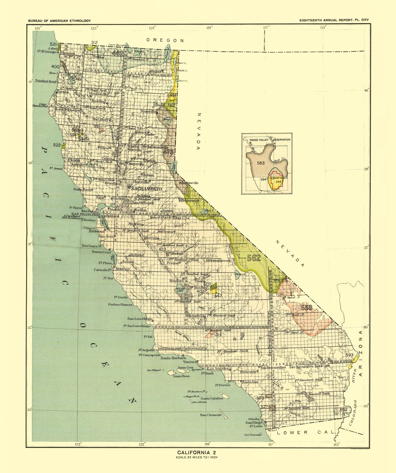 California Round Valley Reservation Hoen 1896 23 00 X 27 44
