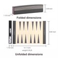 thumbnail image 2 of Set de viaje de backgammon TUZAMA plegable 36x25 cm, 2 of 6