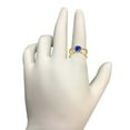 thumbnail image 4 of AoneJewelry 0.85 Carat 6MM Round Created Tanzanite and Diamond Ring In 10K Solid Rose, White & Yellow Gold, 4 of 5