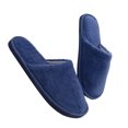 thumbnail image 1 of Guardurnaity Zapatillas de casa Calzado cálido Suministros de invierno Multicolor Larga duración Lavable Suavidad Piel Cierre Artesanía Zapatilla Accesorios de calzado Macho Azul Marino 42-43, 1 of 6