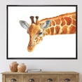 thumbnail image 2 of Designart 'Close Up Portrait of A Giraffe IX' Farmhouse Framed Canvas Wall Art Print, 2 of 5