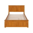 thumbnail image 2 of Solid Wood Platform Bed with Trundle - Full Size, Rustic Style, Light Toffee Finish, 2 of 6