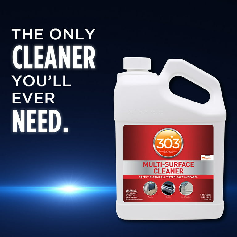 303 Products Multi-Surface Cleaner - Safely Cleans All Water Safe Surfaces,  Including All Types of Fabric and Vinyl, Rinses Residue Free, Manufacturer