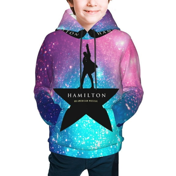 Kids Hamilton The Musical Pullover Hoodie With Pocket 3d Printed Novelty Anime Hooded Sweatshirt For Boy Girl
