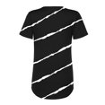 thumbnail image 3 of Pompotops Fashion Womens Lace Pachwork Printed Short Sleeve O-Neck Casual Tops Blouse, 3 of 7