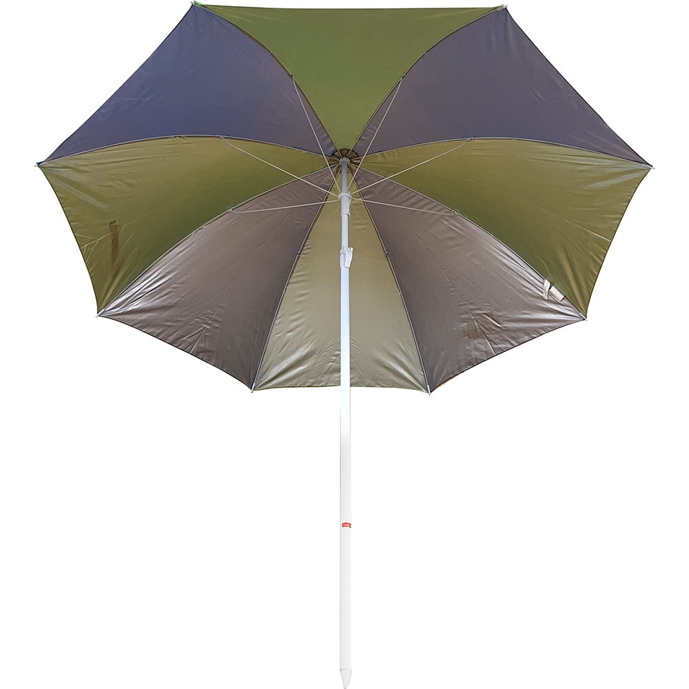 Rio Wave Beach 6 Foot Two Tone Solid Beach Umbrella SPF 50, Assorted