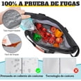 thumbnail image 4 of Bolsa Hielera Termica Grande, Refrigerador Suave Plegable con Correa para el Hombro, Hielera Portatil A prueba de fugas Aislada Reutilizable para Playa, Viajes, Compras, Camping, 4 of 4