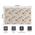 thumbnail image 5 of Beige Chicken Floral Pattern Door Rugs,Washable Non Slip Door Mats Indoor,Decorative Door Mats,Entry Mat Indoor for Entrance,Bedroom,Kitchen,Bathroom,20"x32", 5 of 6