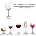 thumbnail image 2 of Soporte para copas de vino, estantes para colgar copas, estantes para colgar copas de vino, estante para copas de vino debajo del gabinete, organizador de metal para bar, cocina, negro con 3 filas Fason WMZL-1741, 2 of 5