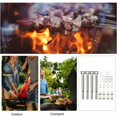 thumbnail image 5 of 4 Piezas De Repuesto De Parrilla De Gas De Acero Inoxidable Ajustable Universal Accesorios De Parrilla De Quemador De Manguera Recta (Color: Plata), 5 of 5
