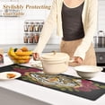 thumbnail image 2 of FREEAMG Tiger Embroidery Design Pot Holders Durability Trivets for Hot Pots and Pans Waterproof Flower Table Runner Versatility Trivet Mats Table Mats, 2 of 7