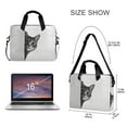 thumbnail image 3 of FORMRS 16" Laptop Sleeve Bag Carrying Case with Handle Travel Shoulder Briefcase, Black Cute Cat, 3 of 8