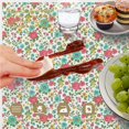 thumbnail image 6 of Pioneer Flower Floral Print Pattern Round Tablecloth 70"x70", Wrinkle Resistant Wipeable Table Cover for Kitchen Dining Room Picnic Patio and Party, 6 of 6