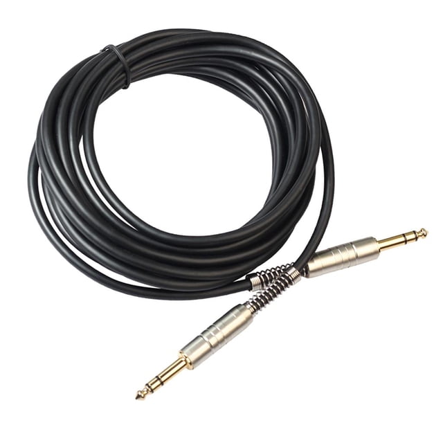 Cable de alimentación auxiliar, cable de alimentación de audio de 6,35 mm, cable de alimentación jack para auriculares, 5 m (164 pies)