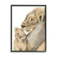 thumbnail image 2 of Stupell Industries Lion Cub and King Safari Animal Portrait Black Framed, 16 x 20, Design by Daphne Polselli, 2 of 5