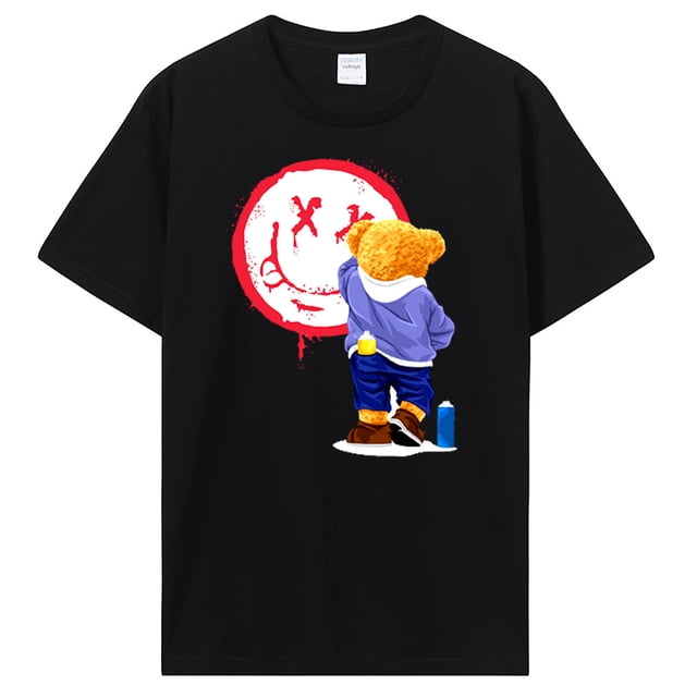 Camiseta Teddy Bear Ted para hombre ropa informal encantadora camiseta divertida de Hip Hop camiseta estampada de manga corta ropa de regalo de algodón camisetas