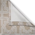 thumbnail image 3 of Ambesonne Oriental Kitchen Curtains, Abstract Starry Mesh Motif, 55"x36", Beige and White, 3 of 3