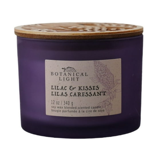 Botanical Light 340g Lilac & Kisses Soy Wax Blended Scented Candle