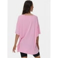 thumbnail image 2 of Women's Oversized T Shirts Summer Short Sleeve Loose Fit Casual Crewneck Plain Tops, 2 of 6