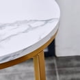 thumbnail image 3 of Gold Side Table Round End Table, 3 of 5