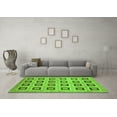 thumbnail image 3 of Ahgly Company Indoor Square Abstract Green Modern Area Rugs, 8' Square, 3 of 4