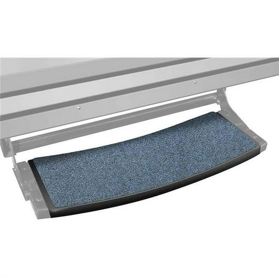 Prest-O-Fit POF2-0372 22 in. Outrigger Radius RV Step Rug - Atlantic Blue