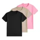 thumbnail image 2 of Pack 3 Playeras Deportivas Mujer Cuello Redondo,Black Khaki Pink,L, 2 of 7