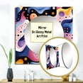 thumbnail image 3 of Designart "Funky Pattern With Multicolor Geometric Lines" 0 Square Mirror Wall Decor Modern - Large Multicolor Square Bathroom Mirror - Square Printed Wall Mirror Art, 3 of 5