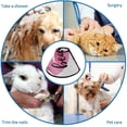 thumbnail image 4 of Pink Lips Soft Cat Dog Recovery Collar Adjustable Cat Cone Wound Healing Protective After Surgery for Cats, 4 of 7