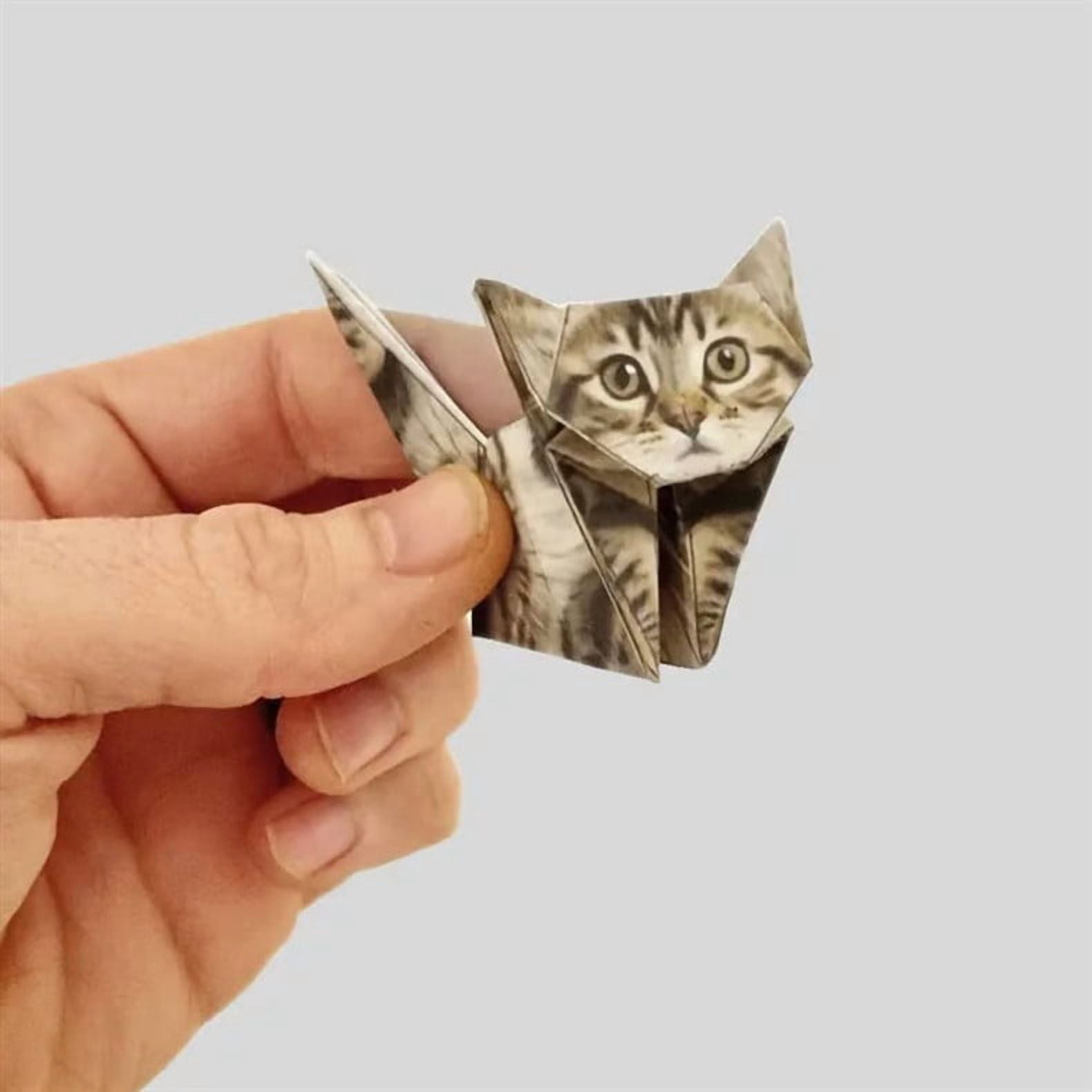 DIY Paper Cats - 50 Sheets DIY Origami Paper to Fold Cute Cat Figures, Fun Craft Activity for Adults & Kids, Desk Decoration & Gift for Cat Lovers,3 sets