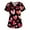 Deep Red, variant on Valentine's Day Scrub Tops Women Funny Love Heart Graphic Short Sleeve V-Neck Scrub Shirts Valentine's Day Scrubs Tops Working Nurse Uniforms with Pockets