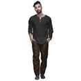 thumbnail image 2 of Atasi Solid Ready Made Dupion Elastic Pajama For Mens Ethnic Bottom Pants, 2 of 5